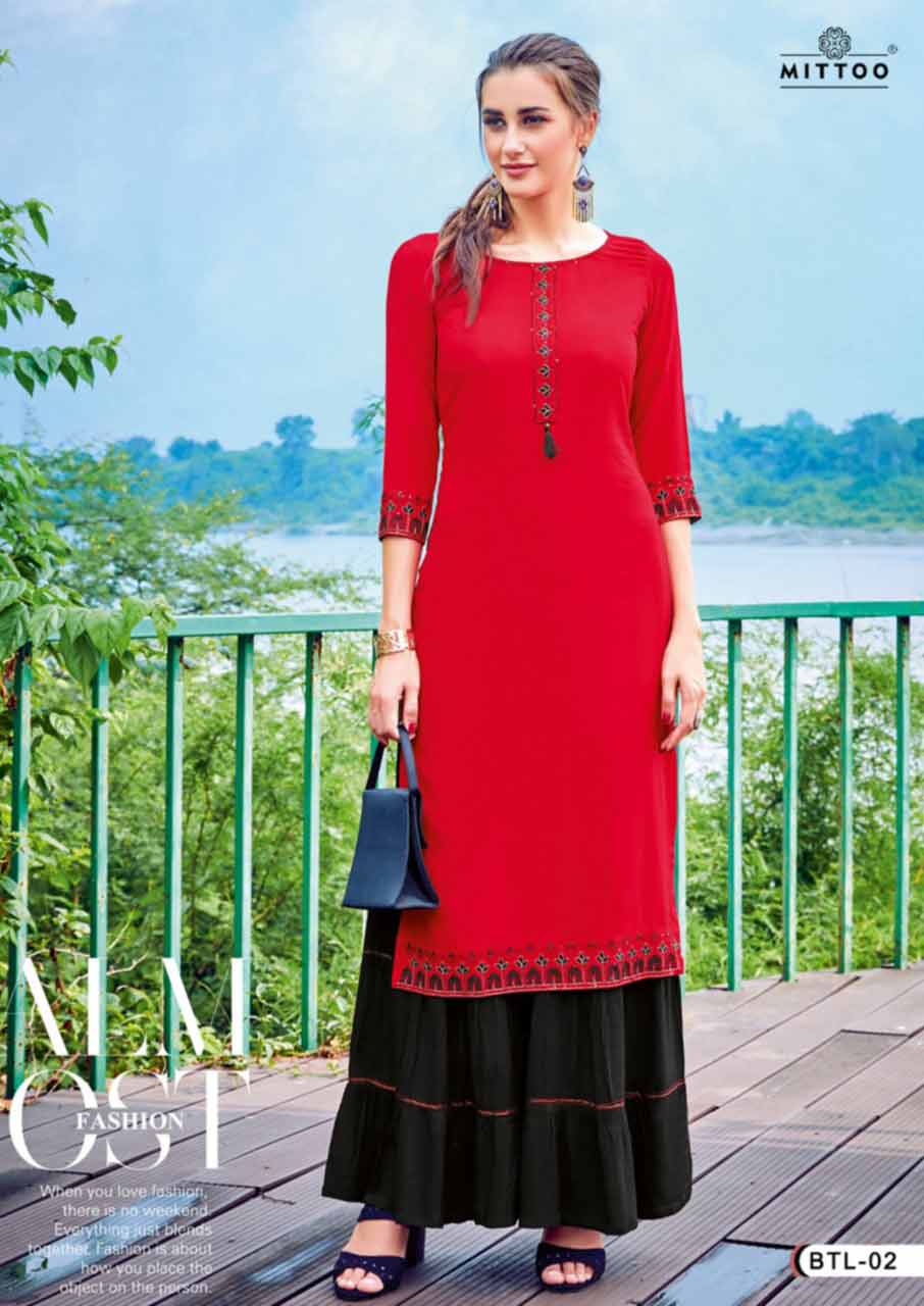 Red Color Size Set Kurtis Wholesale Collection Red Color Size Set Kurtis Wholesale Collection
